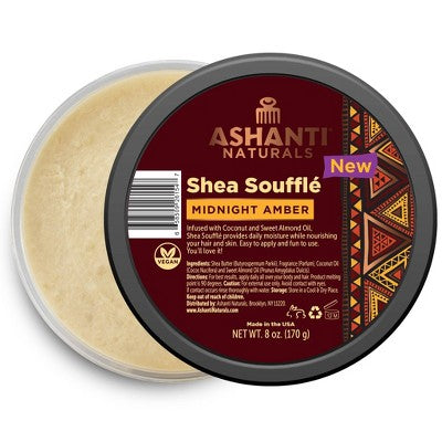 Ashanti Naturals Shea Souffle Midnight Amber Curl Enhancer Cream - 8oz