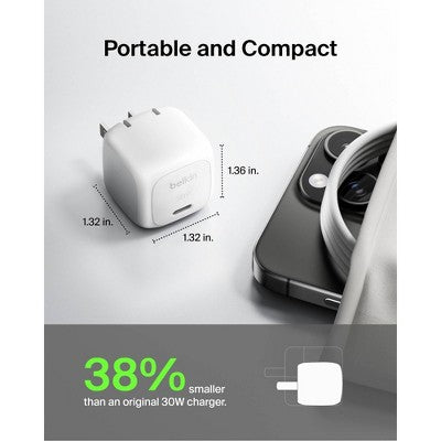 Belkin 30W USB-C Wall Charger - White