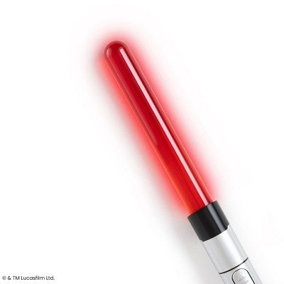 Yoobi Star Wars 2pk Light Up Ballpoint Pens, 1.0mm Black Ink - Blue/Red Lightsaber, School Supplies