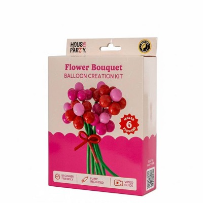House of Party 61ct Valentine Balloon Flower Bouquet Kit