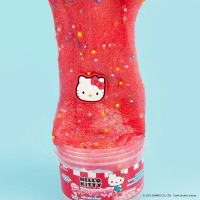 Hello Kitty Slimygloop Scented Slime Dome Jar - Red: Sensory Development Toy, 8 oz