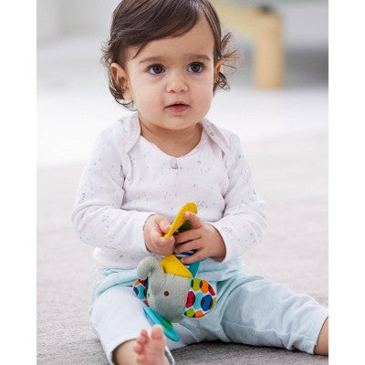 Skip Hop Bandana Buddies Chime & Teether Toy - Elephant