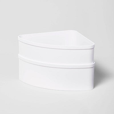 Set of 2 Cart Divider Cups Quarter Circle - Brightroom