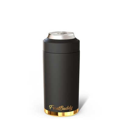 FrostBuddy Universal Buddy Insulated Can Cooler | Fits 12 / 16 Oz Cans, Slim Cans & Bottles | Stainless Steel Drink Holder Red