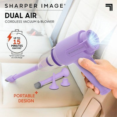 Sharper Image Cordless Handheld Vacuum and Blower Purple