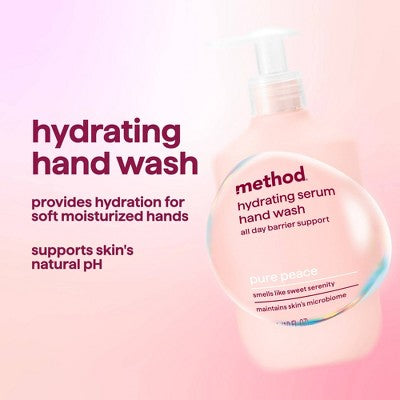 Method Hydrating Hand Serum - Pure Peace - 10 fl oz: Paraben-Free, Sulfate-Free, Phthalate-Free, Animal By-Product-Free