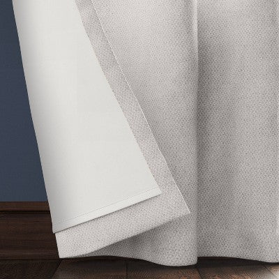 50"x63" Blackout Ashville Window Curtain Panel Gray - Threshold: Recycled Polyester, Solid, OEKO-TEX Certified
