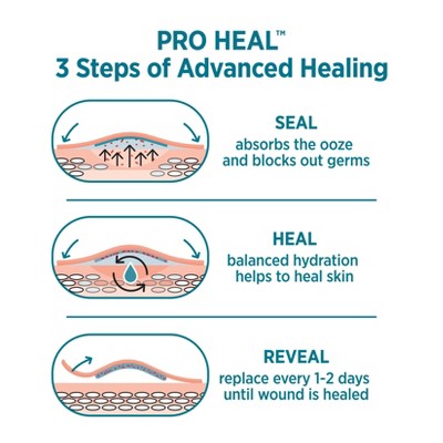 Band-Aid Brand Pro Heal Bandages + Hydrocolloid Pads - Extra Large - 5 ct