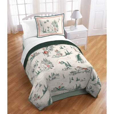 The Grinch Twin Quilt