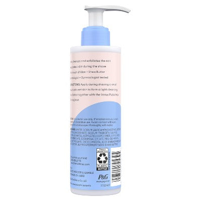 Venus for Pubic Hair and Skin 2-in-1 Smoothing Cleanser and Shave Gel Women's Shaving Cream - 6.4oz