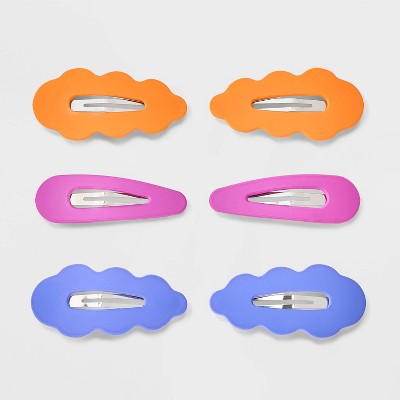 Large Soft Touch Covered Snap Clips - 6pc - Cat & Jack