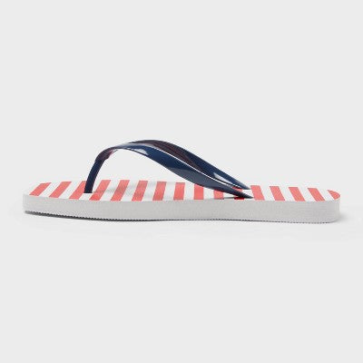 Women's Americana Palmer Square Toe Thong Flip Flops 10