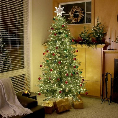 Philips 7.5' Twinkle Tree Pre-lit Balsam Fir Artificial Christmas Tree with 2000 Multifunction, Dual Color LED Lights, Remote Control, and Dimmer (LOCAL PICKUP ONLY)