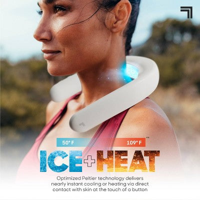 Sharper Image Cordless Cool and Heat Neckwear Device White