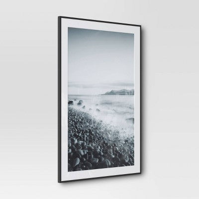 27.5"x39.5" Matted to 24"x36" Elevated Aluminum Poster Frame Black - Threshold: Modern Wall-Mounted Picture Display (LOCAL PICKUP ONLY)