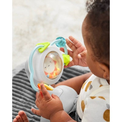 Skip Hop Baby Ergonomic Upright Activity Floor Seat with Toy - Gray