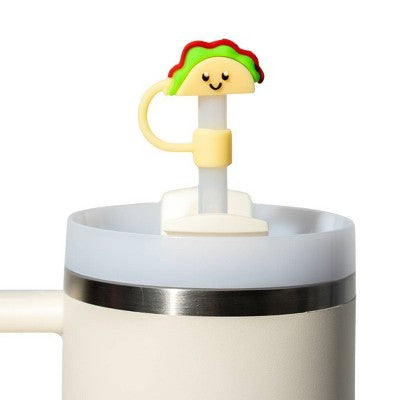 CharCharms 4pk Food Straw Toppers