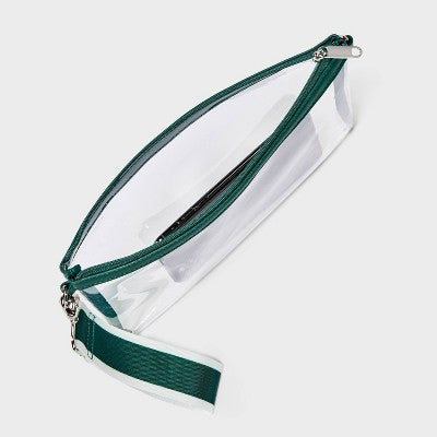 Game Day Clear Wristlet Clutch - Wild Fable Green
