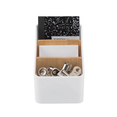 Thinkspace 3 Compartment Storage White