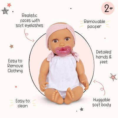 LullaBaby 13" Doll 2pc Bodysuit