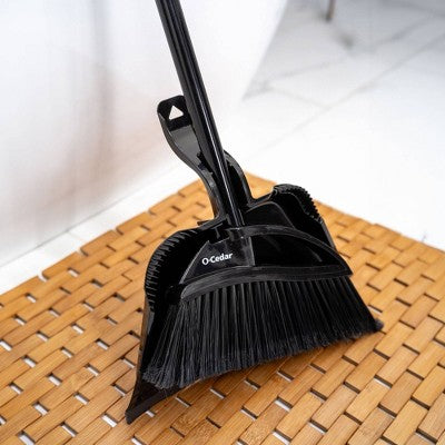O-Cedar Indoor/Outdoor Assembled Strong Sweep Broom with Step On Dust Pan (LOCAL PICKUP ONLY)