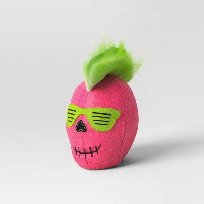 6" Felt Punk Rocker Skull Halloween Decorative Sculpture - Hyde & EEK! Boutique