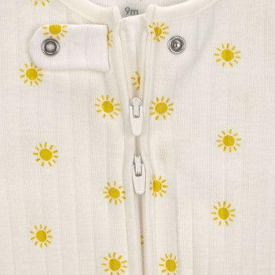 Carter's Baby Sun Graphic Footed Pajamas - Yellow 9M