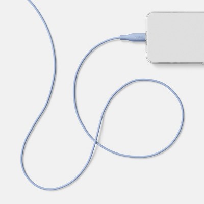 3' USB-C to USB-C Cable - heyday Periwinkle Blue: Male-To-Male, Type-C Cables