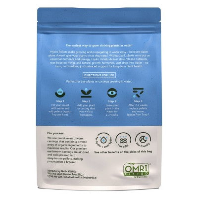 WE THE WILD Hydro Pellet Organic Plant Food For Propagation & Watergrown Houseplants