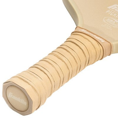 Franklin Sports 2 Player Poly Paddle with Ball Set - Green/Tan: Fiberglass Pickleball Racquets