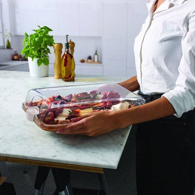 Farberware 11"x14" Build a Board with Compartments and Tan Handle