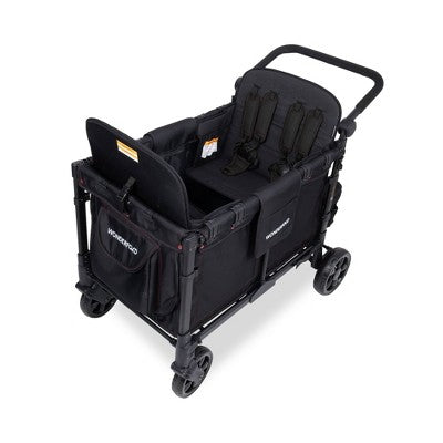 WONDERFOLD W4 Elite Wagon Black with Red Stitching & Snack Tray - Black (LOCAL PICKUP ONLY)