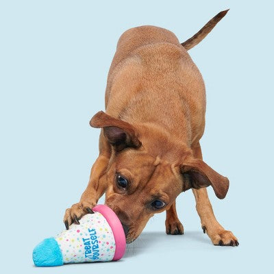 BARK Super Chewer Treat Yourself Party Hat Dog Treat Dispenser Toy