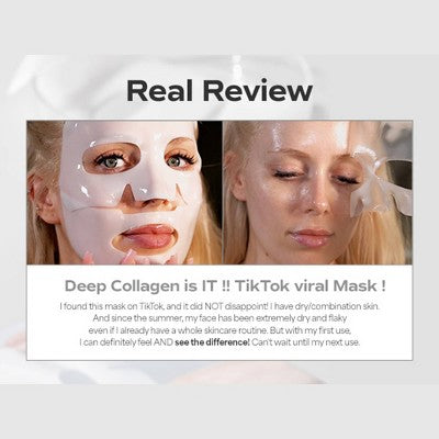 SUNGBOON EDITOR Deep Collagen Viral Glass Skin Korean Skincare Power Boosting Facial Mask for Firming and Restoration
