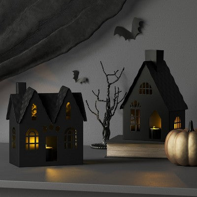 Small Lit Metal Boo House - Hyde and EEK! Boutique: Halloween