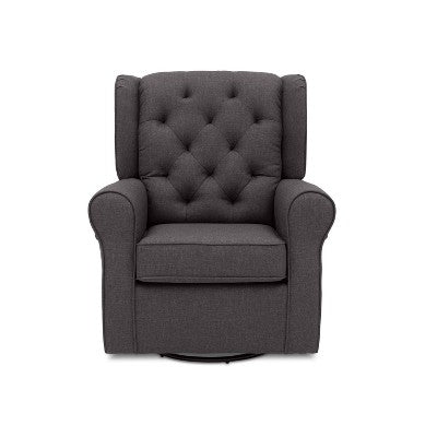 Delta Children Emma Nursery Glider Swivel Rocker Chair – Charcoal (LOCAL PICKUP ONLY)
