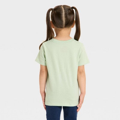 Toddler Girls' Apple Juice Graphic T-Shirt - Cat & Jack Sage Green 4T