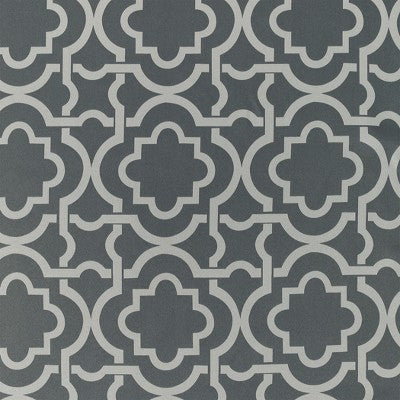 40"x95" Sun Zero Blackout Barnett Trellis Grommet Curtain Panel Gray: Thermal Insulated, Noise Reducing, Energy Efficient