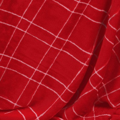 Plaid Plush Christmas Throw Blanket Red - Wondershop