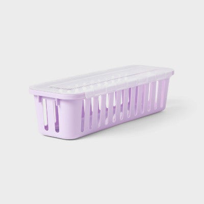 6pk Small Baskets with Lids Pastel Colors, Teacher Supplies - up&up
