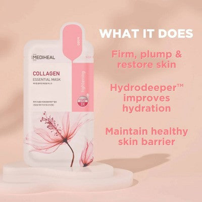 MEDIHEAL Essential Mask - Collagen - 0.81 fl oz