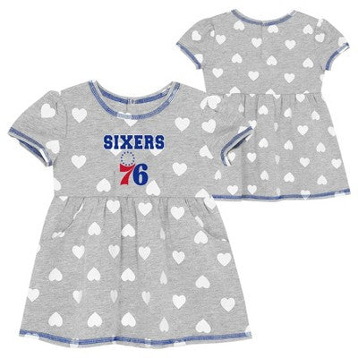 NBA Philadelphia 76ers Toddler Gray Dress - 3T