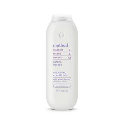 Method Serene Escape Smoothing Conditioner Sulfate & Silicone Free - 13.5 fl oz: Moisturizing, For Dry Hair, Paraben-Free