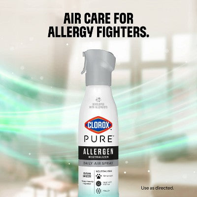 Clorox PURE Allergen Neutralizer Daily Air Spray Air Fresheners Clean Breeze - 8oz