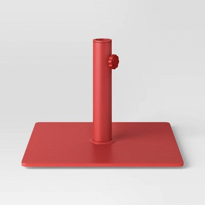 25lbs Steel Square Outdoor Patio Market Umbrella Bases Red - Room Essentials (LOCAL PICKUP ONLY)