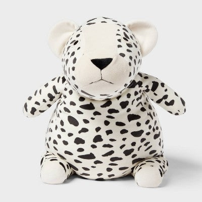 Cheetah Weighted Plush Kids' Throw Pillow Black and White - Pillowfort