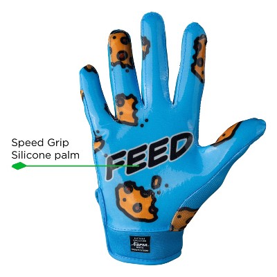 Cutters Game Day Receiver Gloves Youth - Feed Me S/M