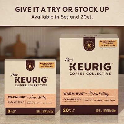 Keurig Coffee Collective Warm Hug Caramel Spice Medium Roast K-Cup Coffee Pods - 8ct