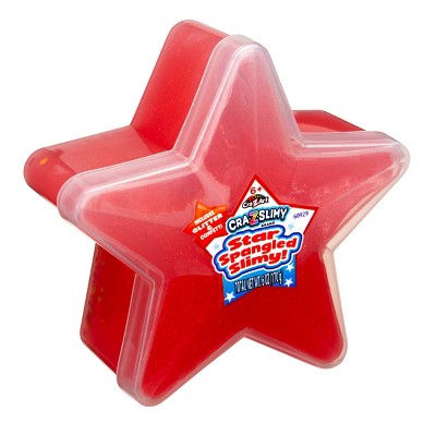 Cra-Z-Slimy Americana Star Spangled Slimy Container - Red