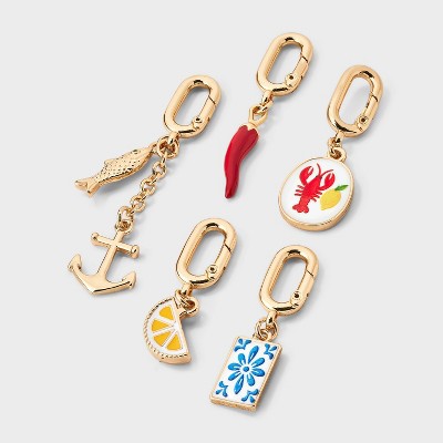 Women's Bikini Charm Collection 5pc Gold Charm Pack - Wild Fable Anchors Gold